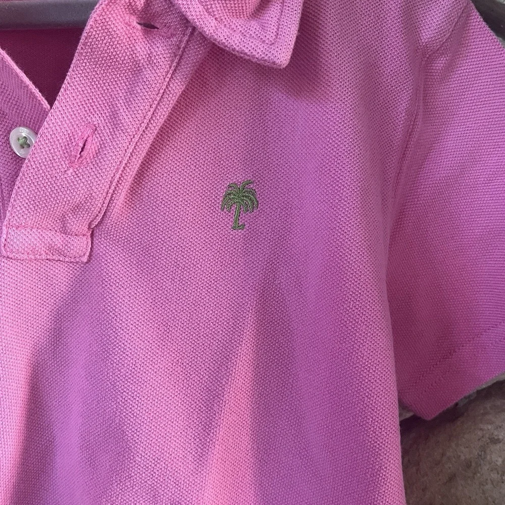 lilly‎ pulitzer Boys Polo 4/5 Small Pink Polo Shirt Embroidered